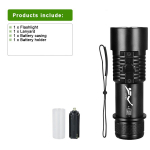 Professionaalne sukeldumislamp Kolmekordne valgus 40000LM Sukeldumislatern Pikaulatuslik lamp Amfiibne sukeldumislatern Scuba taskulamp A-Flashlight