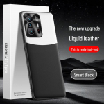 Xiaomi 11T vedel nahast &uuml;mbris: Kukkumisvastane ja mustust h&uuml;lgav kaitsekate, &uuml;hes t&uuml;kis laev. Xiaomi 11T Pro