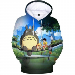 Meeste kuum m&uuml;&uuml;k Mood kapuutsid 3D Anime Totoro Printing Pullover S&uuml;gis Vaba aeg Mehed Trendikad t&auml;navar&otilde;ivad Kvaliteetsed dressipluusid S