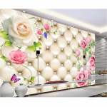 Suured Seinamaalid Pehme Kott Roosi Foto Tapeet Tuba Magamistuba Tapeet Seintele 3D Tapeet 200 cm(W) x 140 cm(H)