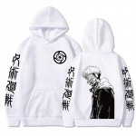 Ryoumen Sukuna Anime Graafiline tr&uuml;kitud kapuutsiga Jujutsu Kaisen meeste naiste pusad Suures suuruses dressipluus Harajuku unisex pullover L
