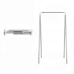 Kaasaskantav riidepuu reisimiseks Kokkupandav riidekuivatusrest Siseruumides Roostevabast terasest kuivatusrest h&otilde;be