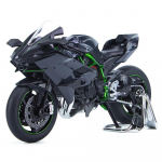 1/9 Kawasaki Ninja H2R Mootorratta Mudel M&auml;nguasjad Sulamist Valatud Amortisaatorite, Heli ja Valgusega M&auml;nguasi Lastele Poiste Kingitused hall/must