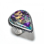 Natural Spiny Oyster Gemstone Handmade 925 Sterling Silver Ring Size 6 q7j46
