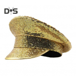 Performance Sequin Hat Unisex Lightweight Party Cosplay Seersant Cap Festival Photo Prop Naised Mehed Kapten S&uuml;nnip&auml;eva Meremehe M&uuml;ts h&otilde;be