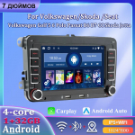 7-tolline autoraadio Android Carplay autodele Volkswagen/Volkswagen/Golf/Polo/Tiguan/Passat/b7/b6/SEAT/Leon/Skoda/Octavia Car Multimedia Player Autoradio 2+64GB 1+32GB