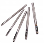 5 tk Nahast &Uuml;mmarguse Kujuga Auguraudude Komplekt V&ouml;&ouml; Kellarihm &Otilde;&otilde;nes DIY T&ouml;&ouml;riist Karbiga 5pcs