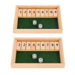 2 tk Shut The Box lauam&auml;ng 4 t&auml;ringuga, 2 m&auml;ngijat, lapsed, t&auml;iskasvanud