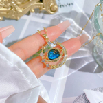 Kerge Luksuslik t&auml;histaeva Planet Ripats Kaelakee Naiste Ehted Peotarvikud Kingitused