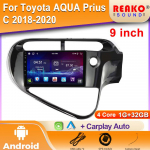 Android Toyota AQUA Prius C 2018-2020 jaoks Autoraadio Multimeediapleier Navigatsioon Autopea&uuml;ksus Kriipsukaamera HDR Stereo GPS 2DIN 4 core 1GB+32GB carplay