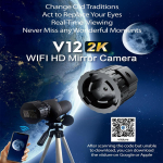 V12 WiFi Teleskoobi Okulaarikaamera 4 Megapikslit Kaamera 2K Teleskoobi-HD Elektrooniline Okulaarikaamera Astronoomia Linnuvaatluse jaoks V12