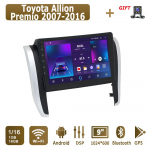Android Carplay autoraadio Toyota Allion Premio 2007-2016 multimeediumipleieri peakomplekti stereo-GPS-i navigatsioonis&uuml;steemi jaoks BT WIFI 2+32GB 1+16GB