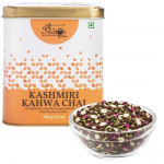 India chai &ndash; Kashmiri Kahwa Chai 100g Darjeelingi rohelise tee, mandli, kardemoni, nelgiga, toetab kaalulangust