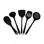 5tk/ komplekt Silikoonist k&ouml;&ouml;gin&otilde;ud K&ouml;&ouml;gin&otilde;ud Spaatliga supilusikas Spaatliga k&otilde;rge temperatuuri taluv koduk&ouml;&ouml;k k&uuml;psetust&ouml;&ouml;riistade komplekt punane