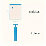 6 tk vaakumkotid riiete jaoks, voodipesu, ruumis&auml;&auml;stlikud kotid vaakumtihendi pakk, kokkupandav kokkusurutud korralduskott