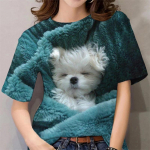 Naiste T-s&auml;rk Kawaii Cat Print 3D T-s&auml;rk Top T&uuml;drukute Y2k Riietus Suvine l&uuml;hikeste varrukatega T-s&auml;rk V-kaelusega Casual Holiday Naiste T-s&auml;rk S