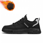 Talvised paksud ja pehmed meeste soojad ja moodsad madala &uuml;laosaga puuvillased kingad Vabaaja puuvillased kingad T&ouml;&ouml;kaitsejalatsid 39 must