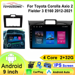 Auto Android Toyota Corolla Axio 2 Fielder 3 E160 2012 - 2021 Autoraadio Stereo Peaseade Multimeediam&auml;ngija GPS-navigatsioon BT 4 core 1GB+32GB carplay