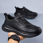 Moodsad Meeste Tossud Kingad Meestele paeladega must Kerged Nahast Vabaaja Kingad meessoost madalad libisemiskindlad Jalatsid Mehed Tenis Masculino 44 must
