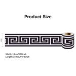 Pikkus 240 cm Luksuslik p&otilde;randaliistud Nurga seinakleebis Vannitoa Kontori klaasist v&ouml;&ouml;joon Kodusisustus Veekindel p&otilde;rand Lainejuht Kunsttapeet 10cmX240cm