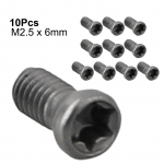 Torx Kruvid 10 tk CNC Karbiidist Sisestus Torx Kruvi Teras M2.5 x 6mm
