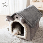 Kassivoodi / Koeravoodi Kokkupandav Lemmiklooma Magamisase eemaldatav ja pestav kassimaja koerakuut siseruumides kassipesa S