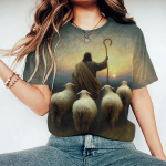 Vintage naiste T-s&auml;rgid Krutsifiksi mustriga tr&uuml;kised T-s&auml;rgid Jeesus Retro Topid vabaaja O-kaelusega l&uuml;hikeste varrukatega Pullover Suvine lahtine T-s&auml;rk M