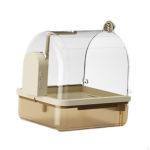 Automatic Bird Bath Box Caged Parrot Bathing Tub, Easy to Install Cage Shower Water kohv