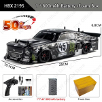 Uus 1:18 Racing Drift kaugjuhtimispuldiga auto 2,4G nelikvedu 50 km/h kaugjuhtimispult Kiire v&otilde;idus&otilde;idu elektriline sportauto laste m&auml;nguasja kinkemudel 1 battery must