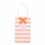 10pcs mini Gift Bag with Handles, Ribbon, Stickers Stand up Small Candy Bags Wedding Favors Birthday Decoration Party Supplies 7.5x12x5cm