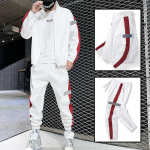 Meeste spordir&otilde;ivaste komplekt Kevad-s&uuml;gis Meeste spordidressi lapiline hip-hop dressipluus + p&uuml;ksid Meeste vabaaja jope t&auml;navar&otilde;ivaste spordidressid XXXXXL