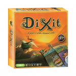 Dixit Odyssey lauam&auml;ng Inglise lauam&auml;ng Pilt on tuhandet s&otilde;na v&auml;&auml;rt Dixit Odyssey kaart pere&otilde;htus&ouml;&ouml;k oranž