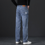 Y2K s&uuml;gis- ja talvised kottis teksad Meeste s&uuml;gis- ja talvised lahtised sirged laia s&auml;&auml;rega &auml;rip&uuml;ksid meeste riided 40 sinine