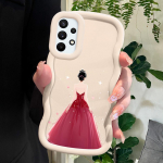 V&auml;rvitud mustriga Big Wave Edge pehmest silikoonmaterjalist Macaron telefoni&uuml;mbris, p&otilde;rutuskindel kaitsev kummist korpus Samsung Xiaomi Poco Redmi jaoks Samsung A05S sinine