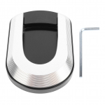 Mootorratta jala k&uuml;ljealuse pikendus alumiiniumsulamist tugiplaadi tugiplaat, suurendatud padja vahetus Black