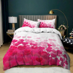 Roosa tekikate Queen/King/Twin/Full suuruses - &Uuml;lipehme pestud lilleline tekikate tekkikate t&otilde;mblukuga t&uuml;drukutele 135x200cm 2pcs white