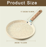 Pannkoogipannid Pann Mittenakkuv kastrul K&ouml;&ouml;gin&otilde;ud K&ouml;&ouml;gin&otilde;ud Praadimine Toiduvalmistamine Induktsioonpliit k&uuml;psetuspliit Matkat&ouml;&ouml;riistad 16cm-25cm beige