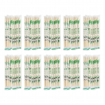 100 tk &uuml;hekordselt kasutatavad s&ouml;&ouml;gipulgad, eraldi pakend bambusest &uuml;mmargused s&ouml;&ouml;gipulgad restoranides koduseks kasutamiseks 19.5x0.5cm/7.7x0.2in