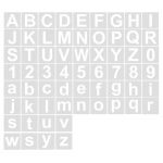 60 tk T&auml;he- ja numbrimallid Joonistus&scaron;abloonid Korduvkasutatavad PET-&scaron;abloonid v&auml;rvimiseks paberile, puidule, metallile, kangale, seinale 2