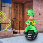 6ft ST Patrick Day Inflatable Blow up Decoration Outdoor UK 220V Adapter Waterproof Yard Garden