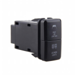 1 tk 12V Auto Kahekordne L&uuml;liti LED Valgusriba Sinine/Roheline Sisse-V&auml;lja Surunupp Kaabliga OBD2 Autotarvikute jaoks must