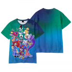 H&auml;mmastav digitaalne tsirkuse T-s&auml;rk Hip Hop Meeste Naiste Anime Tr&uuml;ki T-s&auml;rgid Harajuku Ts&auml;rgid Mood Suvine T-s&auml;rk XS