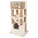TRIXIE Arbre &agrave; chat LUCANO - 110 cm - Blanc/Taupe valge