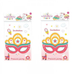 12 cartes d'invitation &agrave; d&eacute;couper - Princesse