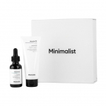 Kinkekomplekt naha niisutamiseks ja taastamiseks (30 ml + 50 g), Niisutav ja parandav nahahoolduse kinkekomplekt, minimalistlik