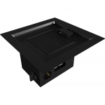 Gaasikamin AQF1 39,5x39,5 11,5 kW propaan-butaan must