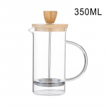 350-1000 ml l&auml;bipaistev Prantsuse presskann filtriga Multifunktsionaalne kuumakindel borosilikaatklaasist kohvikeetjate t&ouml;&ouml;riist