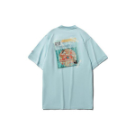 Li Ning X Disney koost&ouml;&ouml; Spordimoe seeria Tr&uuml;kiga &uuml;mar kaelus L&uuml;hikeste varrukatega T-s&auml;rk Naiste topid Helesinine AHSR214-4 XL