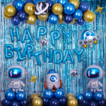 Astronaudi s&uuml;nnip&auml;eva &otilde;hupallikomplekt &ndash; kaunistus lastele