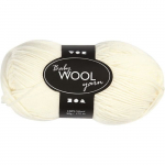 Pelote de laine pour b&eacute;b&eacute;s Baby Wool Yarn - cr&egrave;me - 172 m